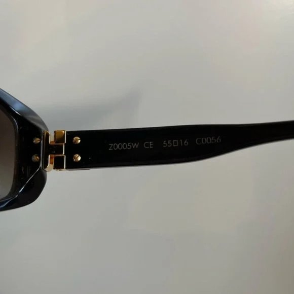 Louis Vuitton Soupcon PM Black Gold-Hinged Sunglasses